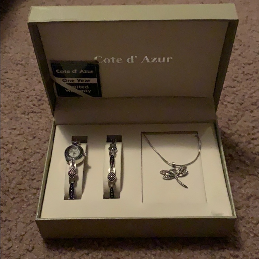 Côte d’Azur matching watch/jewelry